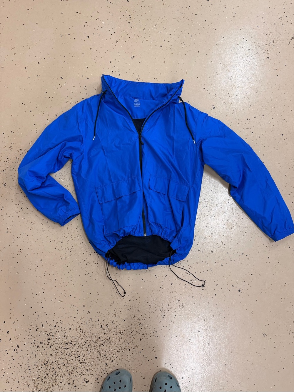 Vintage Nike Blue Windbreaker Jacket with Drawcord Hem